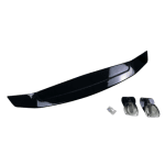 Спойлер антикрило universal 78cm с трети стоп и разстояние между планките 65cm - черен гланц