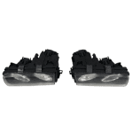 Тунинг фарове за BMW E36 (1991-1999) sedan / coupe - черни с Led angel eyes