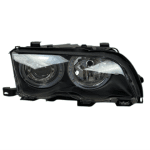 Тунинг фарове за BMW E46 седан (1998-2001) - черни с led ангелски очи