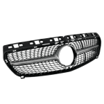 Решетка Mercedes W176 A-Class (2013-2015) - Diamond look, черна с хром лайсни
