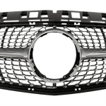 Решетка Mercedes W176 A-Class (2013-2015) - Diamond look, черна с хром лайсни