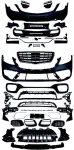 Боди кит Mercedes S-Class W222 (2017-2020) - S63 дизайн
