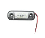 Бяла LED Габаритна светлина / маркер - 12 диода 12V-24V