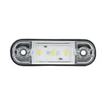 Бяла LED Габаритна светлина / Маркер - 3 диода 12V-24V