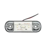 Бяла LED Габаритна светлина / Маркер - 3 диода 12V-24V
