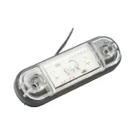 Бяла LED Габаритна светлина / Маркер - 3 диода 12V-24V