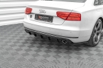 Дифузьор за задна броня Maxton design за Audi A8 D4 (2009-2013)