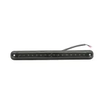 Червен LED Габарит / Маркер - Опушен 16 диода 12V-24V 235mm