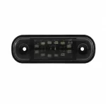 Червена LED Габаритна светлина / маркер - Опушен 12 диода 12V-24V
