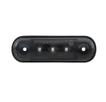 Червена LED Габаритна светлина / Маркер - Опушен 3 диода 12V-24V