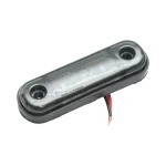 Червена LED Габаритна светлина / Маркер - Опушен 3 диода 12V-24V