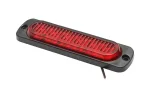 Червена LED Сигнална / Аварийна Блиц светлина - 6 диода  12V-24V