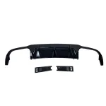 Дифузер за задна броня за Mercedes W204 C-Class (2007-2013) C63 AMG Style - черен гланц