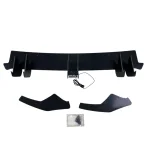 Дифузер за задна броня за Volkswagen Golf 8 GTI Blade със светлоотразител - черен гланц