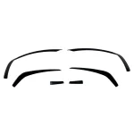 Добавка предна броня за Mercedes C-Class W204 (2007-2013) - черен гланц