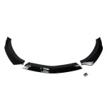 Добавка предна броня за Mercedes W117 CLA (2016-2019) - черен гланц