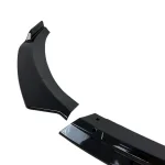 Добавка предна броня за Mercedes W117 CLA (2016-2019) - черен гланц