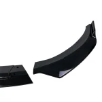 Добавка предна броня за Mercedes W117 CLA (2016-2019) - черен гланц