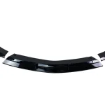 Добавка предна броня за Mercedes W117 CLA (2016-2019) - черен гланц