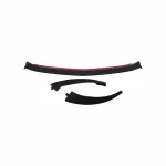 Добавка предна броня за Mercedes W213 E-class (2020+) Brabus Style - черен гланц