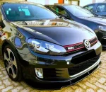 Добавка предна броня за Volkswagen Golf 6 - черен гланц