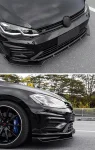 Добавка предна броня за Volkswagen Golf 7 / 7.5 - черен гланц
