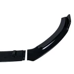 Добавка предна броня за Volkswagen Polo (2019+) - черен гланц