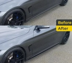 Добавка за прагове за BMW F30 / F31 M Performance - черен гланц