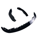 Добавка за предна броня със сплитери за BMW G20 (2018-2021) AC Schnitzer дизайн - черен гланц