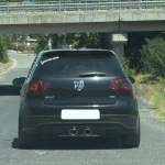 Добавка за задна стокова броня за VW Golf 5 - R32 style без грунд