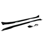 Добавки за прагове за Tesla Model 3 (2017-2022) - черен гланц