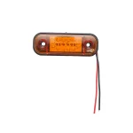 Жълта LED Габаритна светлина / маркер - 12 диода 12V-24V
