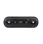 Жълта LED Габаритна светлина / Маркер - Опушен 3 диода 12V-24V