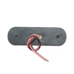 Жълта LED Габаритна светлина / Маркер - Опушен 3 диода 12V-24V