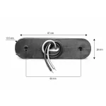 Жълта LED Габаритна светлина / Маркер - Опушен 3 диода 12V-24V