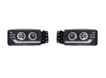 Комплект LED Фарове за IVECO STRALIS 24V – DRL, Startup Effect, Лупи, OEM 5801571745 / 5801571746