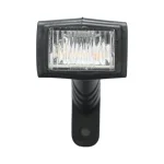 Комплект LED Габаритни светлини тип рогче с 3 позиции - Жълт Бял Червен 6 диода 12V-24V 140мм