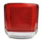 Комплект LED Плафони за Регистрационен номер Бели с Червен Neon Габарит - 12V / 24V
