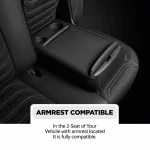 Комплект луксозна тапицерия PANDA за FORD TRANSIT CUSTOM MK1 2012-2023, Еко кожа и текстил, Черно/Сиво