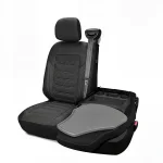 Комплект луксозна тапицерия PANDA за RENAULT MASTER III 2010-2024 / OPEL MOVANO B 2010-2021 / NISSAN NV400 2010-2021, Еко кожа и текстил, Черно/Сиво