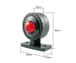 Комплект Мини LED Габаритни Светлини тип рогче - Червен / Бял  12V-24V