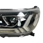 Кристални фарове за Toyota Hilux (2015-2020), led с дневни светлини