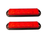LED аварийна / сигнална лампа (Flash) – Червена  6 Диода  4 режима 12V-24V