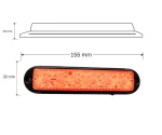 LED аварийна / сигнална лампа (Flash) – Жълта  6 Диода  4 режима  12V-24V