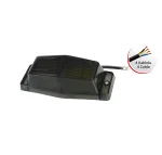 LED Габарит със Сигнална Блиц функция - 2 светлини Жълто/Бяло Опушен 30 диода 24V