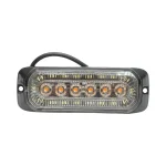 LED Габарит със Сигнална Блиц функция – Бял Габарит, Оранжев Блиц 24 диода 12V-24V
