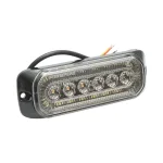 LED Габарит със Сигнална Блиц функция – Бял Габарит, Оранжев Блиц 24 диода 12V-24V