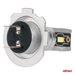 LED Крушки H7 / H18 AMiO H-Mini Series, 42W, 6500K Бяла Светлина, CANBUS, E9 R10, 12V / 24V, Комплект 2 Броя