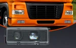 Ляв LED Халоген / Фар за мъгла с двойна лупа за DAF XF95, 75CF, 85CF – OEM 1328861