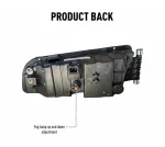 Ляв LED Халогени за мъгла с Дълги Светлини за MAN TGX / TGS / TGL 24V – Двойни лупи OEM 81251016521